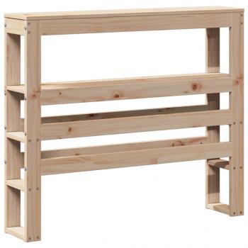 Kopfteil mit Ablagen 90 cm Massivholz Kiefer