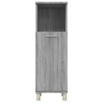 Badschrank Grau Sonoma 30x30x95 cm Holzwerkstoff