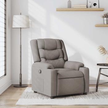 ARDEBO.de - Relaxsessel Taupe Stoff