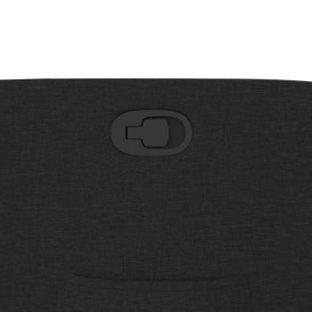 Relaxsessel mit Aufstehhilfe Schwarz Stoff