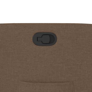 Relaxsessel mit Aufstehhilfe Braun Stoff