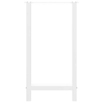 Couchtischbeine Weiß 2 Stk. 40x(90-91) cm Stahl