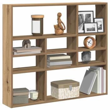 ARDEBO.de - Wandregal Artisan-Eiche 90x16x78 cm Holzwerkstoff