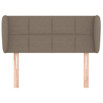 Kopfteil mit Ohren Taupe 103x23x78/88 cm Stoff