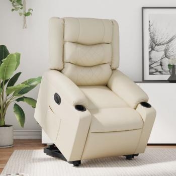 ARDEBO.de - Relaxsessel mit Aufstehhilfe Elektrisch Creme Kunstleder