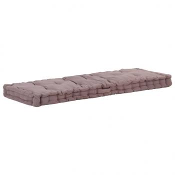ARDEBO.de - Palettenkissen Baumwolle 120×40×7 cm Taupe