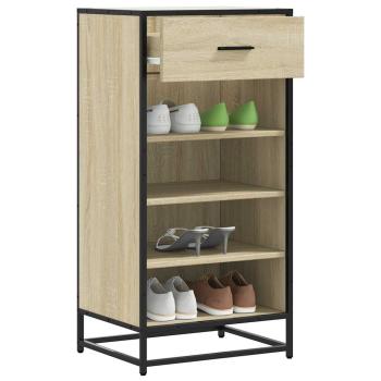 ARDEBO.de - Schuhregal Sonoma-Eiche 48x38x97,5 cm Holzwerkstoff
