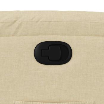 Relaxsessel Creme Stoff