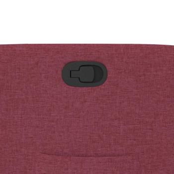 Relaxsessel mit Aufstehhilfe Weinrot Stoff