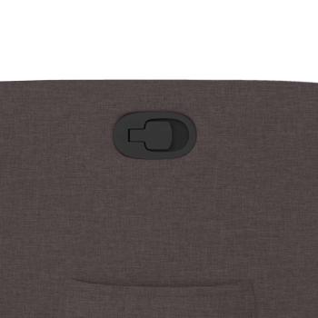 Relaxsessel mit Aufstehhilfe Dunkelbraun Stoff