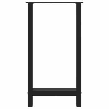 Couchtischbeine Schwarz 2 Stk. 40x(90-91) cm Stahl