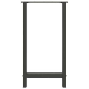 Couchtischbeine Anthrazit 2 Stk. 40x(90-91) cm Stahl