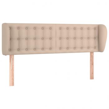 ARDEBO.de - Kopfteil mit Ohren Cappuccino-Braun 147x23x78/88 cm Kunstleder