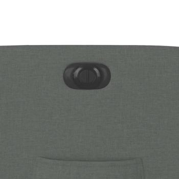 Relaxsessel mit Aufstehhilfe Elektrisch Dunkelgrau Stoff