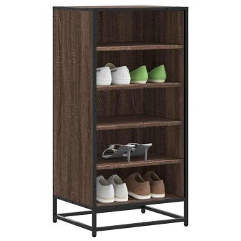 ARDEBO.de - Schuhregal Braun Eichen-Optik 48x38x97,5 cm Holzwerkstoff