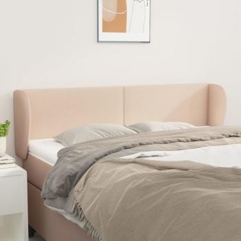 ARDEBO.de - Kopfteil mit Ohren Cappuccino-Braun 147x23x78/88 cm Kunstleder