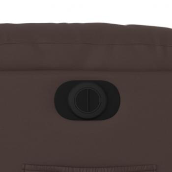 Elektrischer Relaxsessel Braun Kunstleder