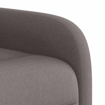 Relaxsessel mit Aufstehhilfe Elektrisch Taupe Stoff