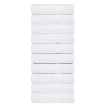 Duschtücher 10 Stk. Weiß 70x140 cm 360 g/m² 100% Baumwolle