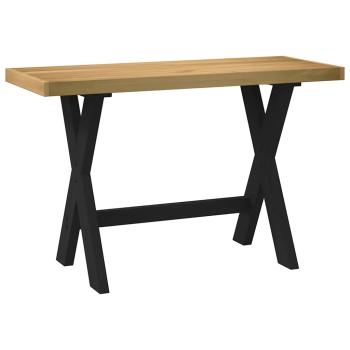 ARDEBO.de - Schreibtisch NOAIN X-Form-Beine 120x50x75 cm Massivholz Kiefer