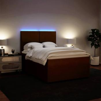 Boxspringbett mit Matratze Rosa 160x200 cm Samt