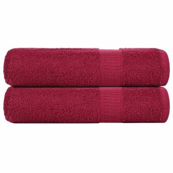 ARDEBO.de - Handtücher 2 Stk. Bordeauxrot 50x100 cm 360 g/m² 100% Baumwolle