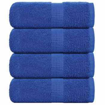 ARDEBO.de - Gästetücher 4 Stk. Blau 30x50 cm 360 g/m² 100% Baumwolle