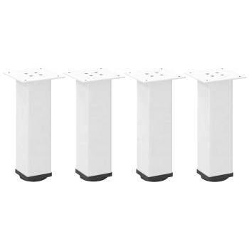 Couchtischbeine 4 Stk. Weiß 42-44 cm Stahl