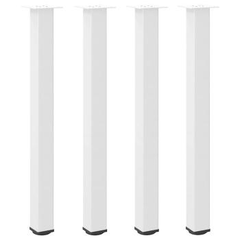 Couchtischbeine 4 Stk. Weiß 90-92 cm Stahl