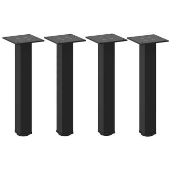 ARDEBO.de - Couchtischbeine 4 Stk. Schwarz 42-44 cm Stahl