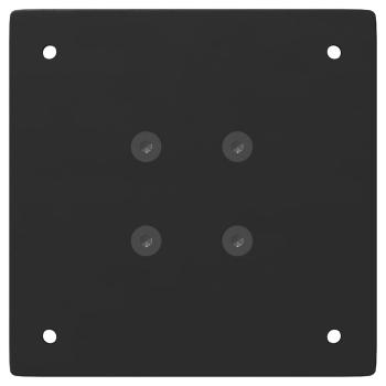 Couchtischbeine 4 Stk. Schwarz 72 cm Stahl