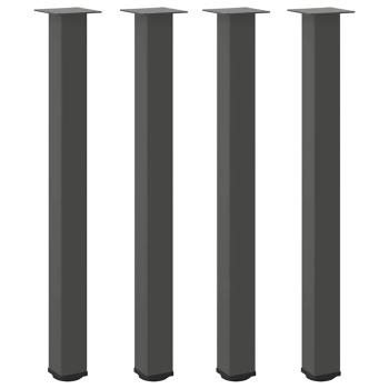 Couchtischbeine 4 Stk. Anthrazit 100-102 cm Stahl