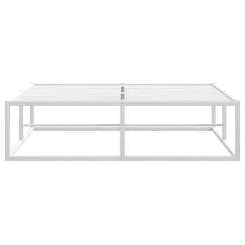 Bettgestell ohne Matratze Weiß 120x200 cm Metall