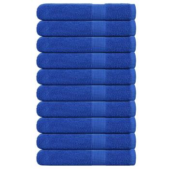 ARDEBO.de - Saunatücher 10 Stk. Blau 80x200 cm 360 g/m² 100% Baumwolle