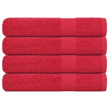 ARDEBO.de - Saunatücher 4 Stk. Rot 80x200 cm 360 g/m² 100% Baumwolle