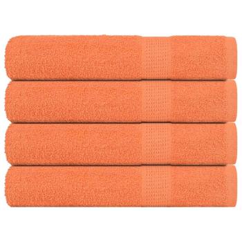 ARDEBO.de - Handtücher 4 Stk. Orange 100x200 cm 360 g/m² 100% Baumwolle