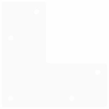 Haarnadelbeine 4 Stk. Weiß 20 cm Massivstahl