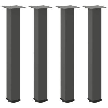 Couchtischbeine 4 Stk. Anthrazit 72-74 cm Stahl
