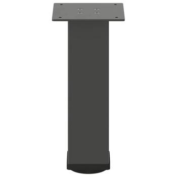 Couchtischbeine 4 Stk. Anthrazit 42-44 cm Stahl