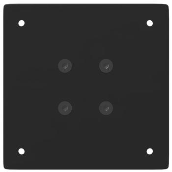 Couchtischbeine 4 Stk. Schwarz 90-92 cm Stahl