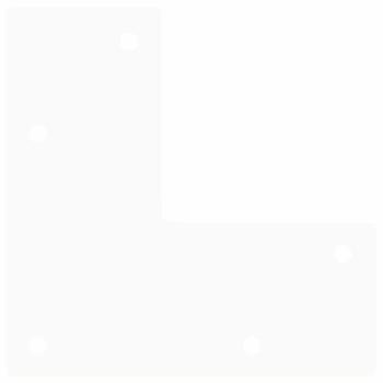 Haarnadelbeine 4 Stk. Weiß 72 cm Massivstahl