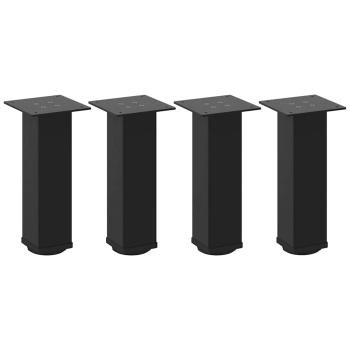 Couchtischbeine 4 Stk. Schwarz 42-44 cm Stahl