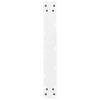 Couchtischbeine Weiß 2 Stk. 60x(100-101) cm Stahl