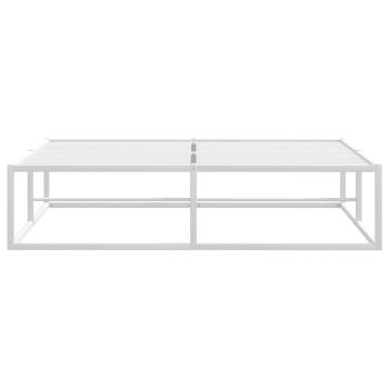 Bettgestell ohne Matratze Weiß 140x200 cm Metall