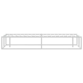 Bettgestell ohne Matratze Weiß 140x200 cm Metall