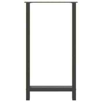 ARDEBO.de - Couchtischbeine Anthrazit 2 Stk. 60x(110-111) cm Stahl