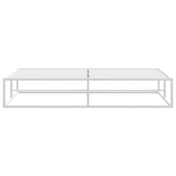 Bettgestell ohne Matratze Weiß 180x200 cm Metall