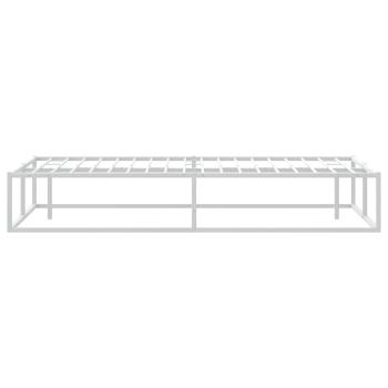 Bettgestell ohne Matratze Weiß 180x200 cm Metall