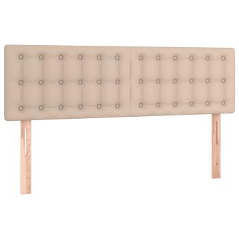 Boxspringbett Matratze Cappuccino-Braun 140x200cm Kunstleder