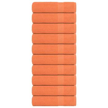 ARDEBO.de - Badetücher 10 Stk. Orange 100x150 cm 360 g/m² 100% Baumwolle